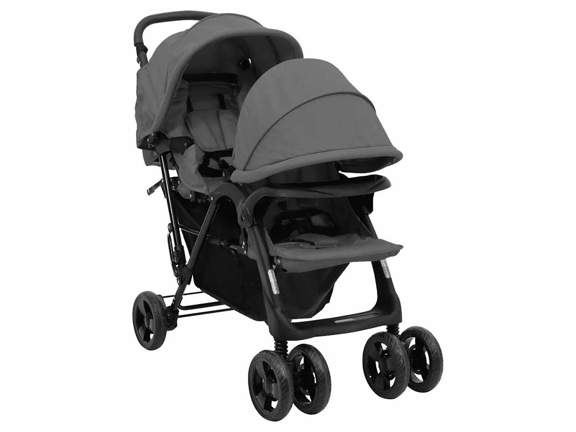 Silla gemelar VIDAXL Gris