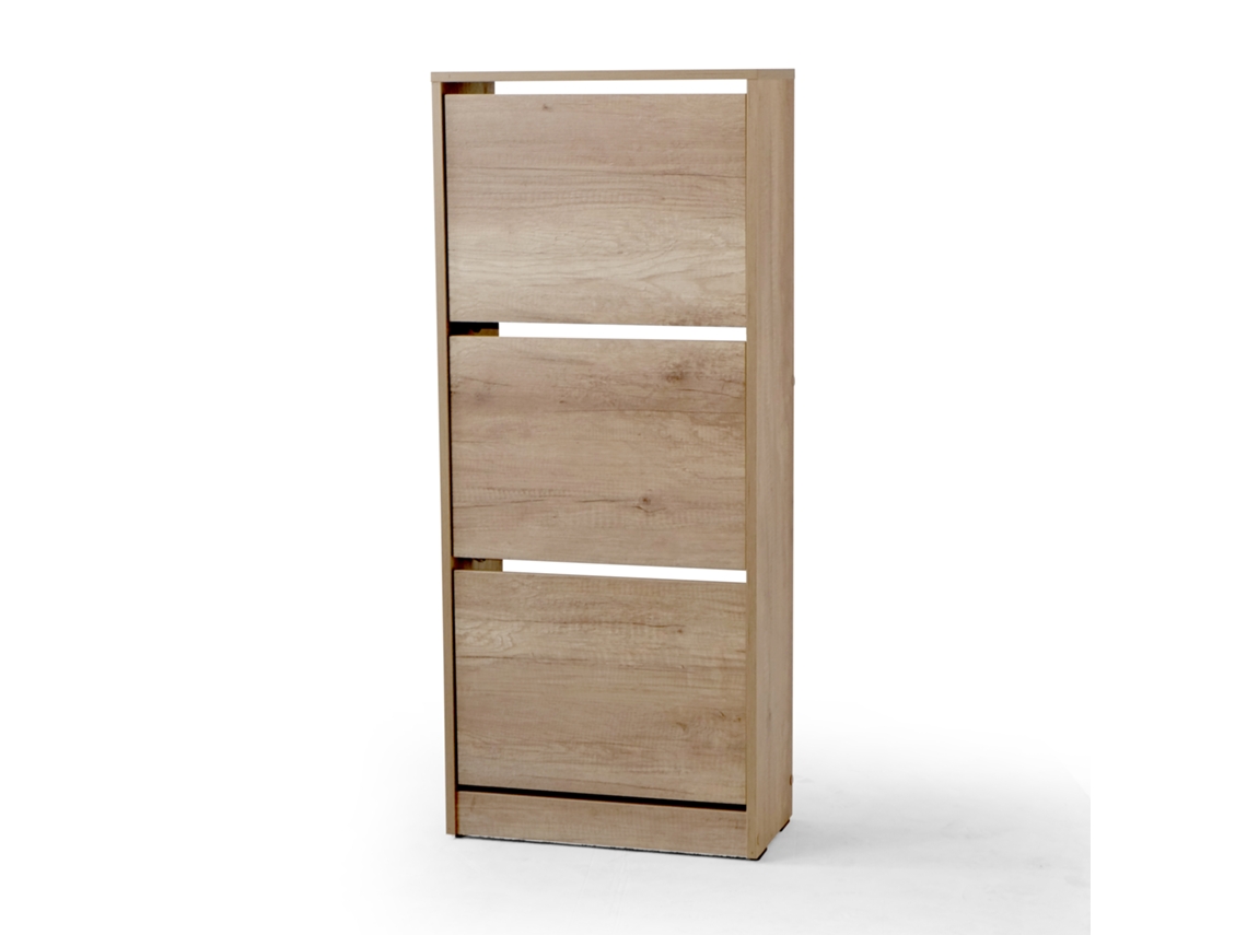 Zapatero 3 Puertas 119X51X26 Roble VENPRODIN