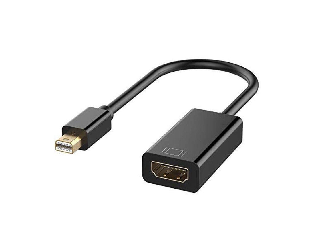 Adaptador Mini DisplayPort (mini DP) vs. HDMI, 4K (negro) Yizhood (Thunderbolt)
