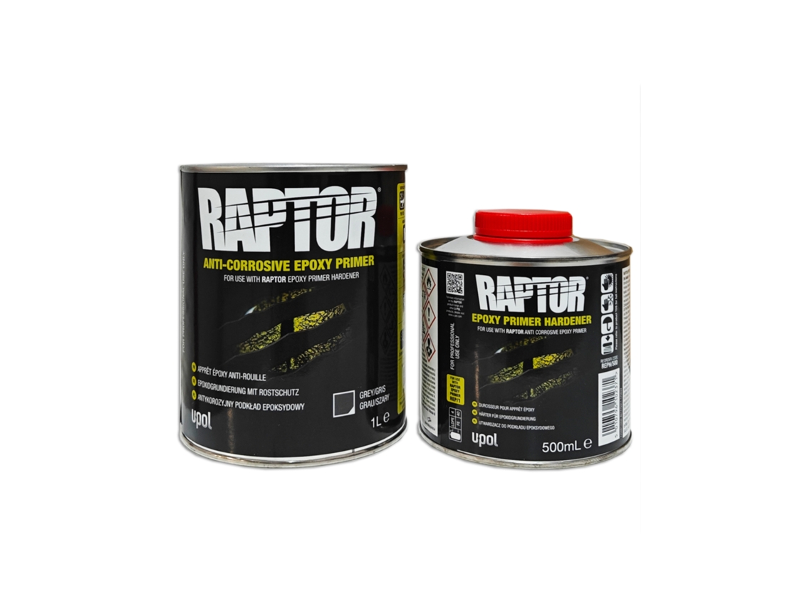 Imprimación epoxi anticorrosiva gris Raptor 2k 1,5 l