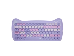 Baoj-2026novoteclado Sem Fio Purple Bt Com 84 Teclas