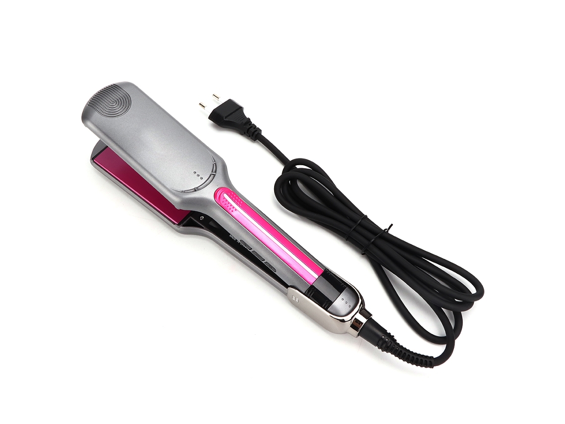 2 Em 1 Prancha De Cabelo Profissional Cerâmica Com Regulagem De Temperatura Para Alisar E Cachos Ideal Para Viagem