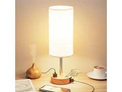 Luz nocturna ajustable de 14 pulgadas con puerto de carga USB y control táctil de 3 niveles marrón Siurn