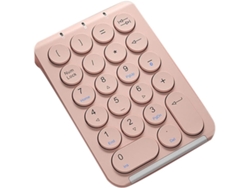 Teclado Numérico Inalámbrico Bluetooth Con 22 Teclas Redondas, Recargable (rosa)