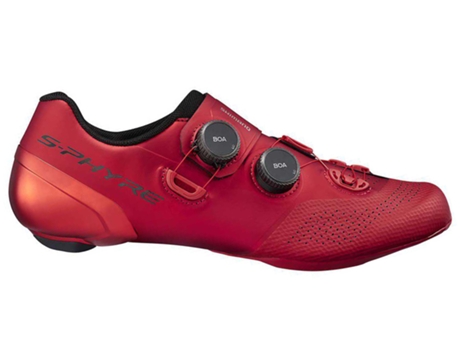 Zapatillas para Hombre SHIMANO Carretera Rc9 S-phyre Rojo para Ciclismo (EU 44)