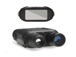 Binoculares de visión nocturna, gafas de visión nocturna, alcance de visión nocturna infrarroja de 400 m, imagen de alta definición 1080p Yizhood (negro)