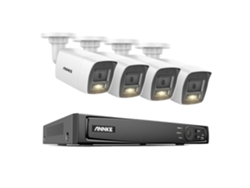 Sistema de videovigilancia, resolución de 12 MP, monitorización remota, NVR de 8 canales con 4 cámaras, sin fabricante de equipo original (OEM).