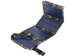 Cargador De Panel Solar Plegable Con Salida Usb Para Batería Externa Portátil De Camping A