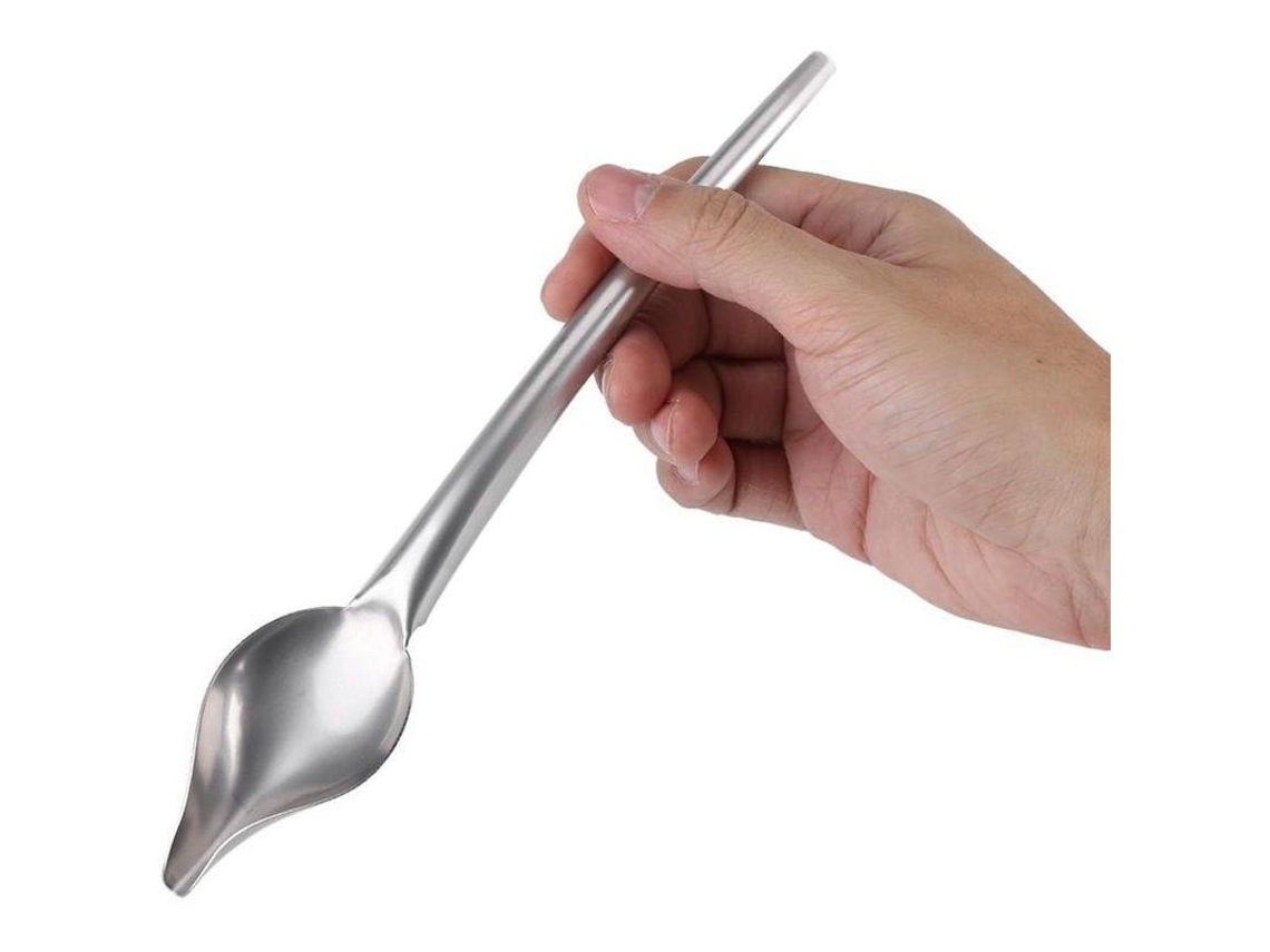 2026-31907-cuchara De Salsa Acero Inoxidable Con Pico Afilado Para Decorar Postres Y Platos