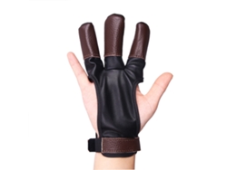 2026-guantes De Arqueria Y Liberación De Arco De Cuero Pu Y Vacuno 3 Dedos S-xl Para Hombres Mujeres Niños Jóvenes