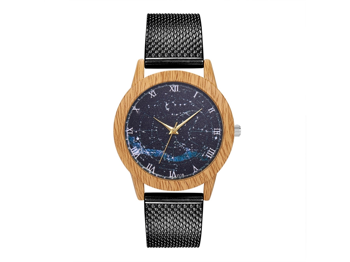 Reloj De Pareja Unisex De Cuarzo Con Correa De Silicona Y Dial Redondo (negro)