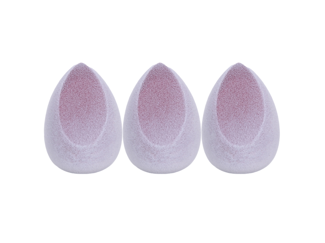 Set De 3 Esponjas De Maquillaje Focallure Húmeda Y Seca (morado)
