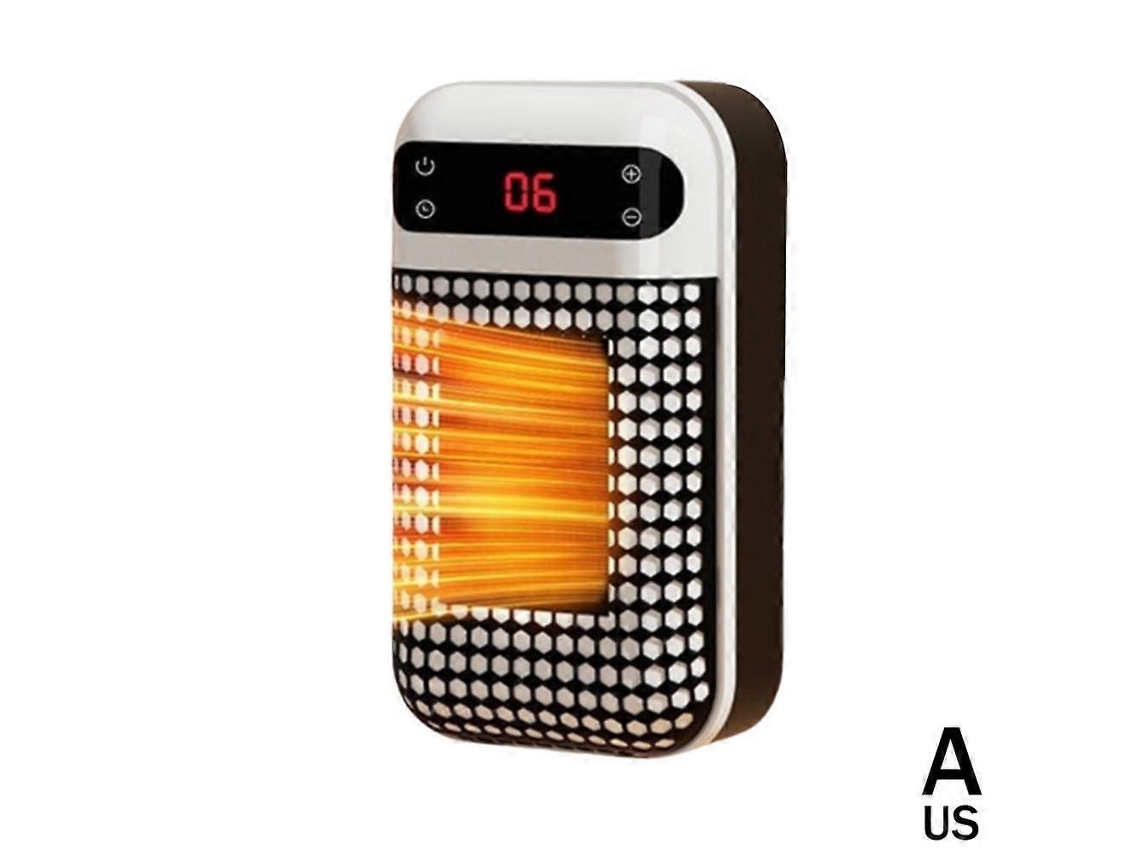 Calefactor eléctrico portátil de 500 W para habitaciones pequeñas, con ventilador y enchufe blanco europeo estándar. Chennnls