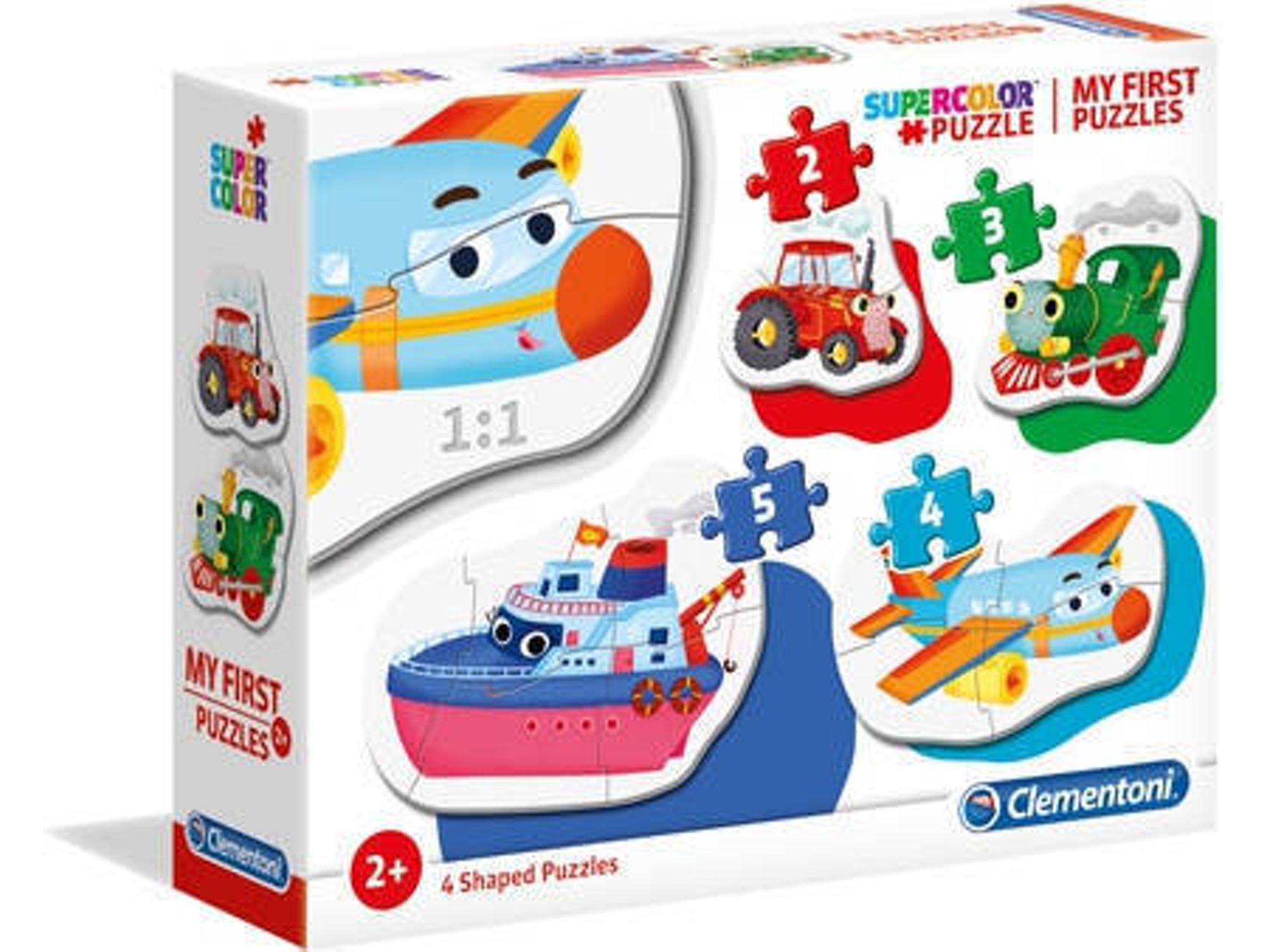 Puzzle CLEMENTONI Meios de Transporte (6 Piezas)