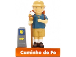Figura Decorativa LITTLE DROPS OF WATER Representación del Peregrino Hombre(Naranja - Resina)