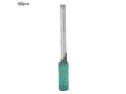 Kit De 100 Brocas De Polimento Com Cabeça De Borracha Verde, Shank 3mm, Cilíndrica 5mm Para Lixadeira