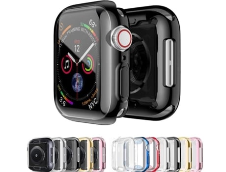 Carcasa de Reloj SLOWMOOSE para Apple Watch Series Cover iWatch 3 Protector de Tpu Suave (Rojo - 44Mm Série 654 Se)