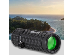 Telescopio monocular Chronus 30x50 para adultos, alta potencia, con trípode y adaptador para smartphone, HD (negro)