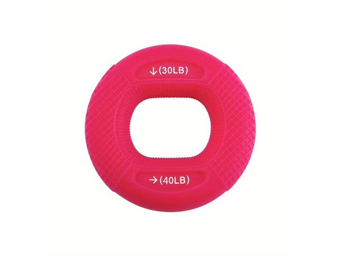Anillo de silicona MDUG para entrenamiento muscular de manos, soporta de 9 a 36 kg y aumenta la fuerza de las manos (rojo)