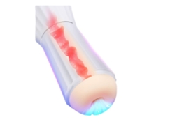 Masturbador Masculino Eléctrico Con Copa, Juguete Sexual Con Succión, Interacción, Voz Y Vibración, Regalo Para Hombres, Color Blanco.