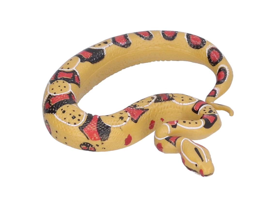 Figura de cobra falsa da Rebe-toys, modelo realista de animal selvagem para festas.