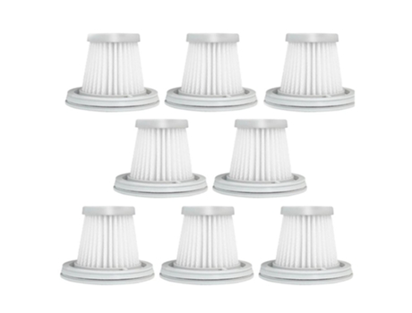 Pacote com 8 filtros hepa para xiaomi mijia handy aspirador de pó filtro parte