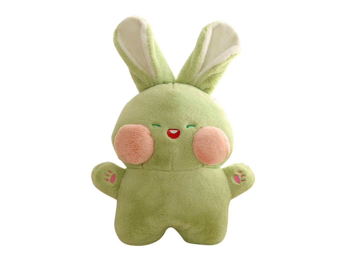 Peluche de conejo verde suave de 40 cm para niños