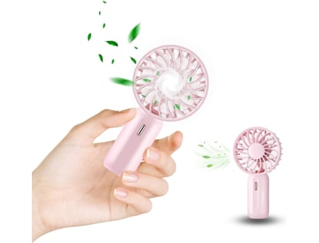 Mini Ventilador USB de bolsillo ajustable de 3 velocidades Recargable por USB Ideal para dormir en viajes de oficina