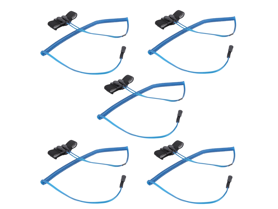 5 Piezas Pulsera Antiestática De 2 Circuitos Brazalete Electroestático Componentes De Control Industrial