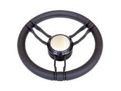 Volante de Couro Tino Prateado 350 Mmgoldenship
