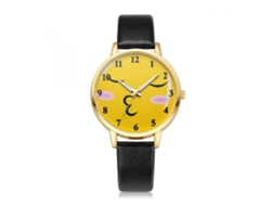 Reloj Analógico De Cuarzo Con Brazalete De Poliuretano, Regalo De Joyería Para Estudiantes Amantes De Zhoulianfa (rosa Y Rojo)
