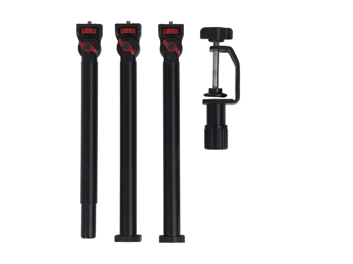 Brazo Articulado Para Cámara Con Soporte De Mesa, 3 Secciones, 360° Rotable Y Pinza De Mesa Desmontable