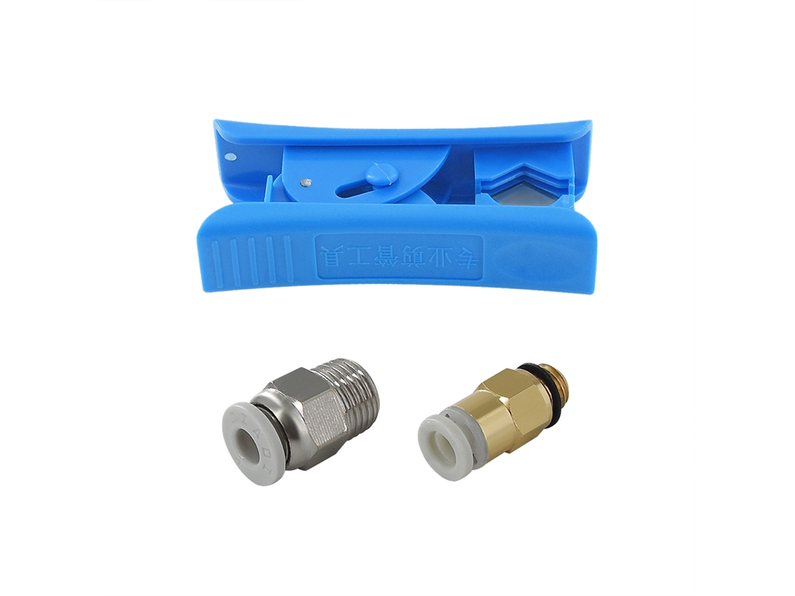 Kit De Tubo Ptfe 1m Para Filamento 1.75mm Con Cortador Y Accesorios Pc4-m6/pc4-m10 Compatible Con Ender 3/5 Cr-10 Impresoras 3d
