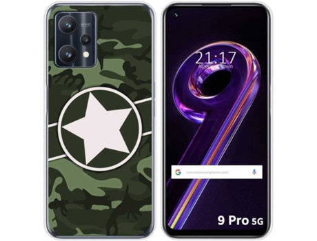 Carcasa para Realme 9 Pro 5G TUMUNDOSMARTPHONE Dibujos Camuflaje 01 Multicolor