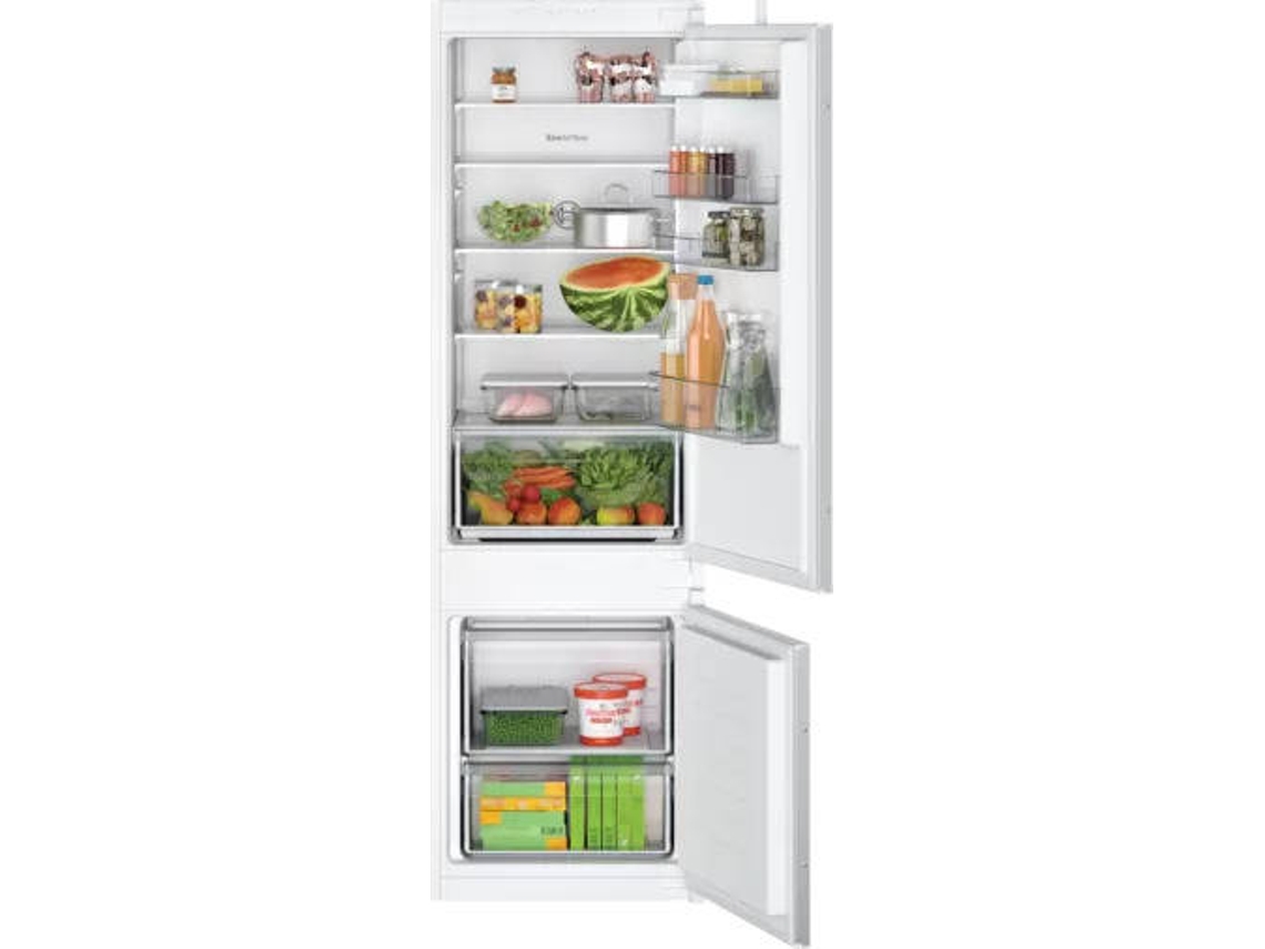 Frigorífico Combi Empotrable BOSCH KIV87NSE0 (Low Frost - 1772 cm - 270 L - Blanco)