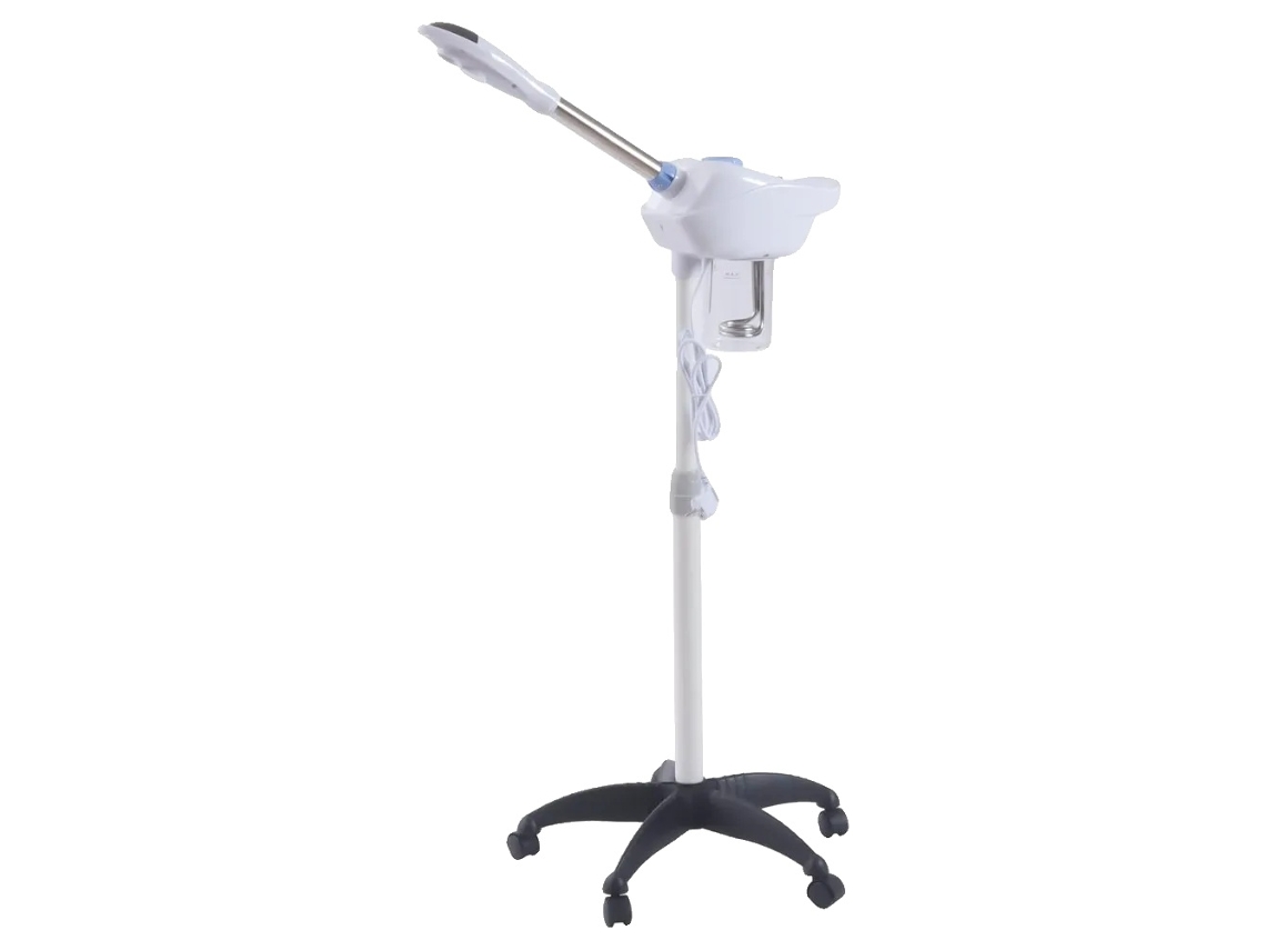 Vaporizador facial con ozono, altura ajustable, color blanco OEM