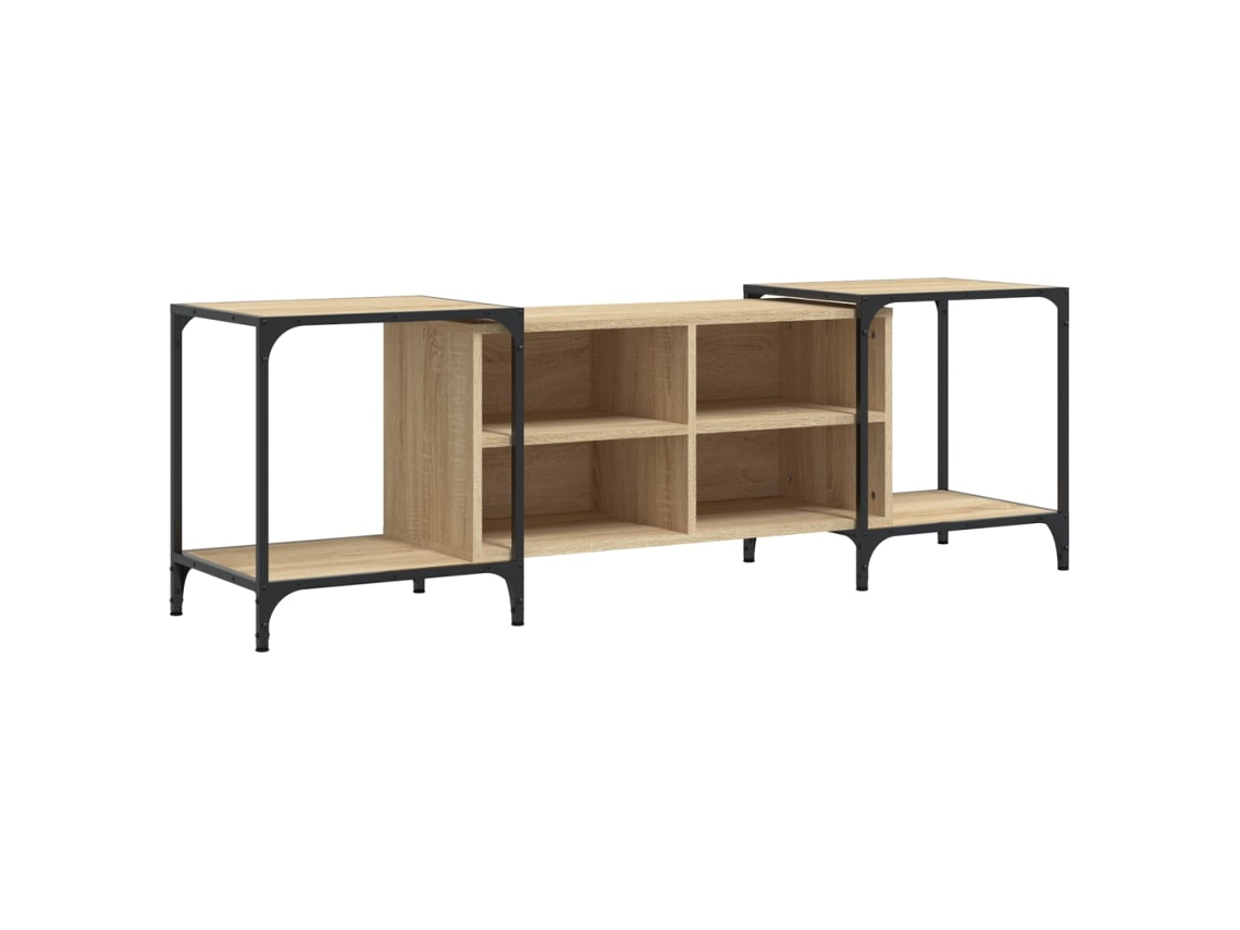 Mueble de TV de madera de roble Sonoma MAISON EXCLUSIVE 153x37x50 cm