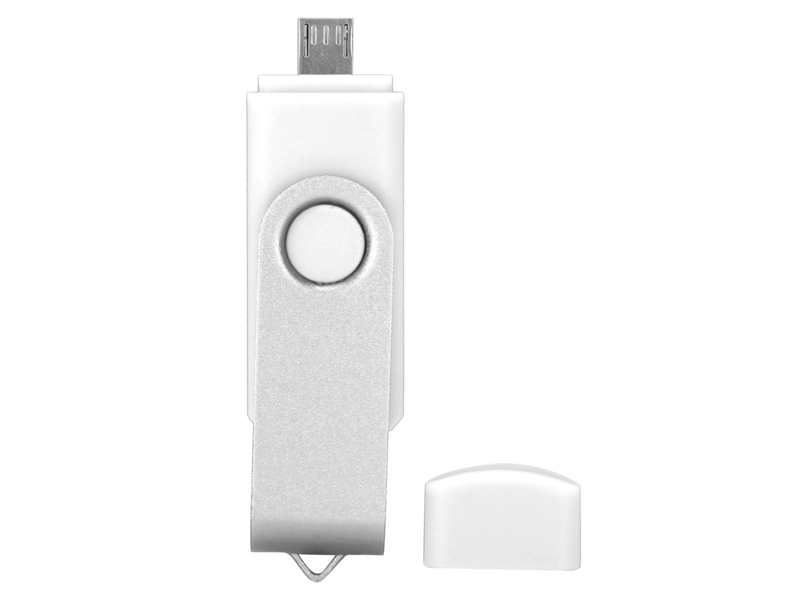 Pendrive Usb 2.0 Otg 2 En 1 Memoria Stick Micro Usb Almacenamiento Datos Blanco 128gb Cw100401