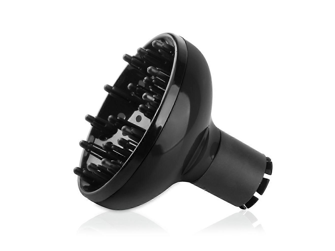 Difusor De Pelo Rizado Para Secador De Pelo, Herramienta De Estilo Con Aireación 360°, Resistente Al Calor, Tamaño Universal 4.2-4.8cm Negro