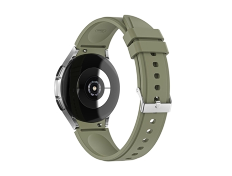 Correa de Silicona ajustable para Samsung Galaxy Watch4 Classic 46mm/Watch4 Classic 42mm/Watch4 44mm/Watch4 40mm - verde militar claro