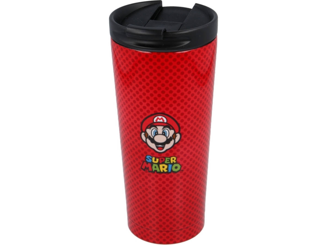 Termo SUPER MARIO BROS (Rojo - Acero Inoxidable)