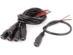 Cable De Alimentación De Cc Hembra-macho De 62,1 X 5,5 Mm Y 27 Cm Para Cámara Cctv