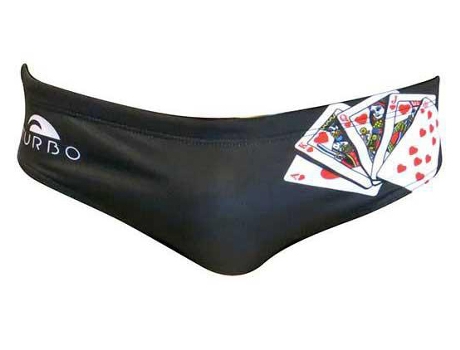 Calzoncillos para Hombre TURBO Scala Real Negro para Natacion (XXXXL)
