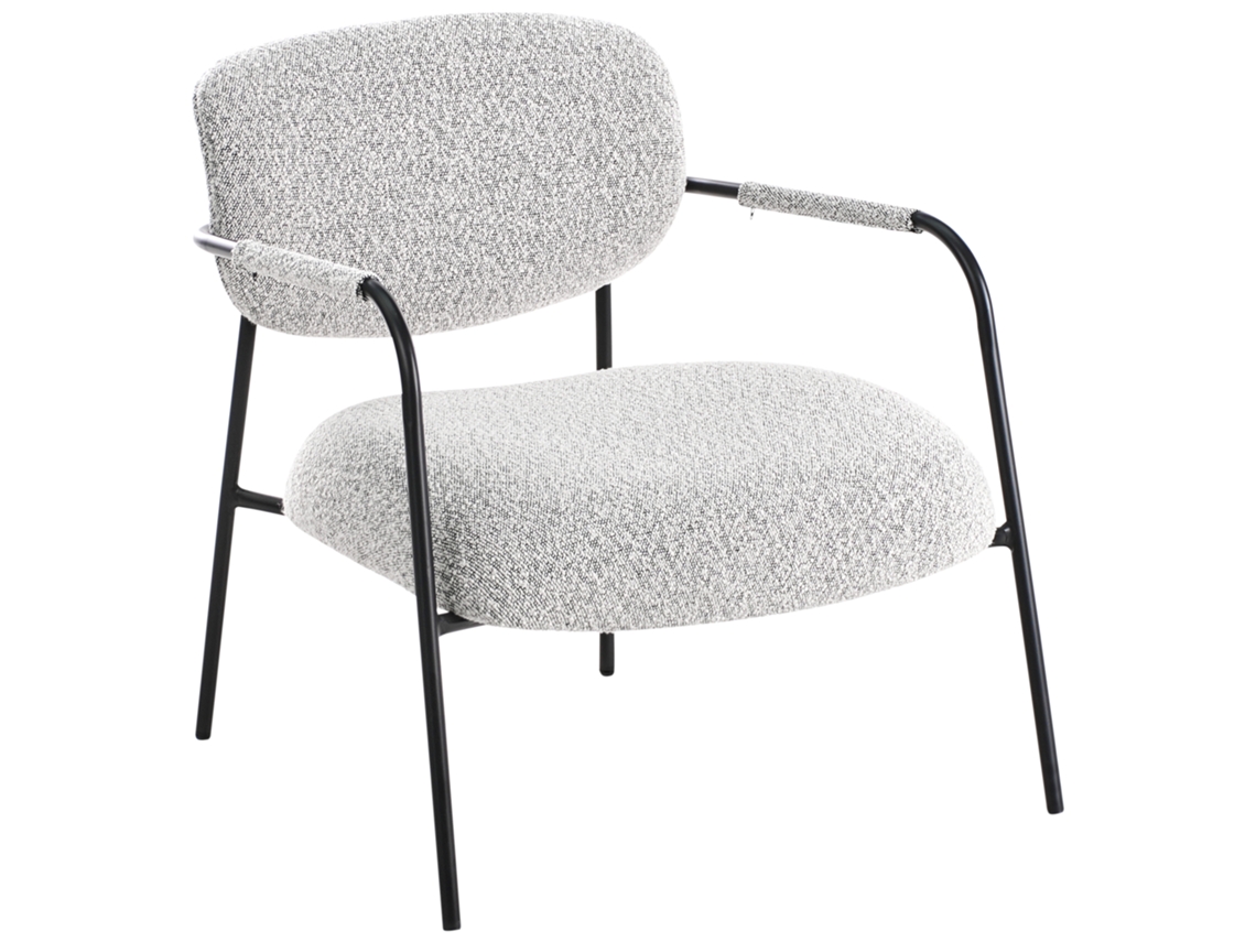 Sillón Beliani Ausvika en poliéster negro 70x71x74