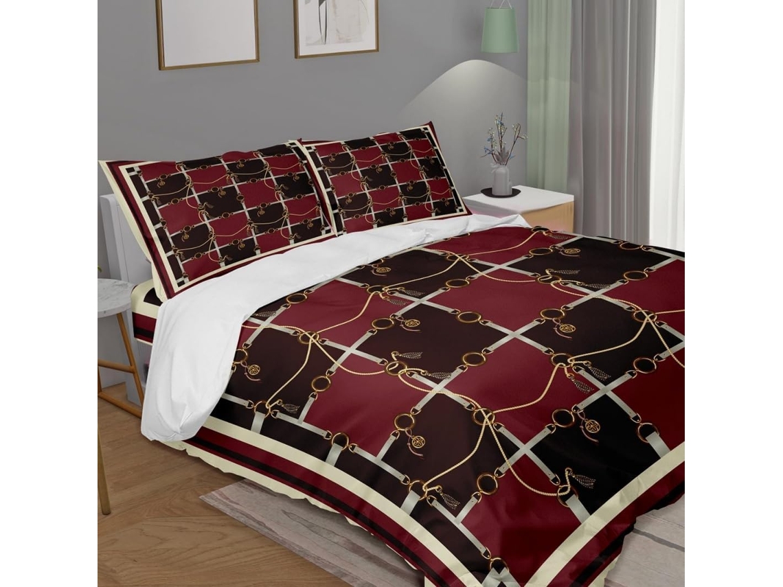 Juego Ropa Cama Estampado Funda Nórdica Diseño Almohada Diseño Microfibra Microfibra 240x260 Cm