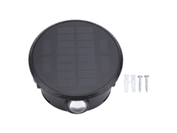 Aplique solar de pared para exteriores 2026 con luz hacia arriba y hacia abajo para patio, puerta de entrada, jardín, resistente a la intemperie, LED decorativo