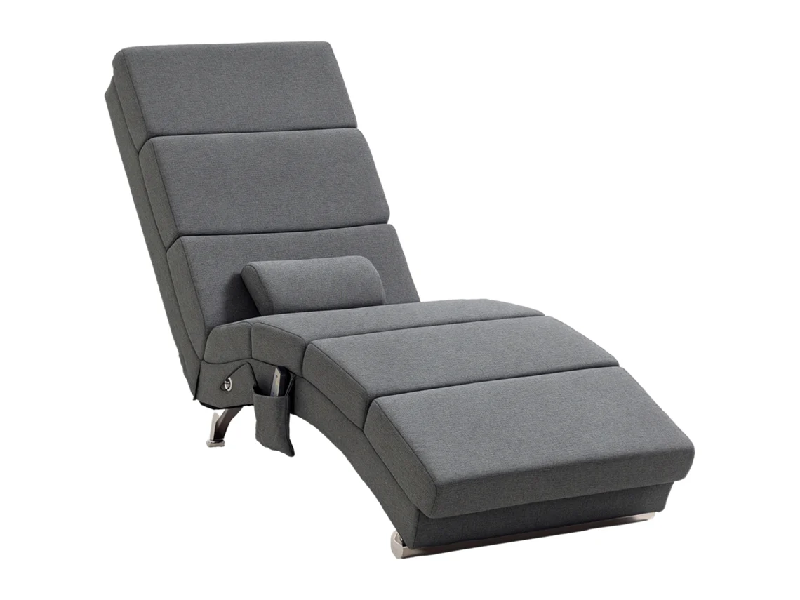 Sillón Masaje Reclinable Con Calefacción Y Mando, Gris