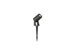 Foco LED redondo Sair 10w IP65 Negro 2200k - Luz de jardín para plantas o setos H36cm - Beneito Faure