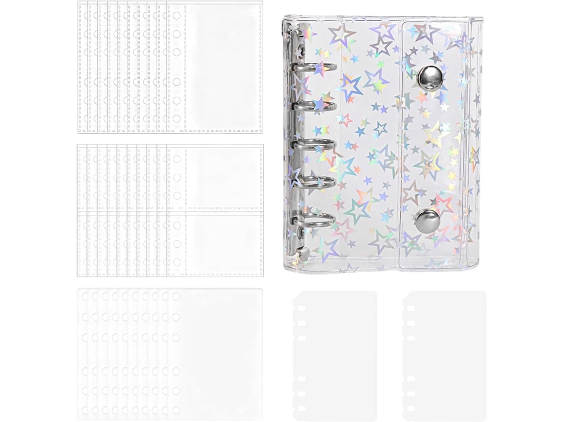 Álbum Organizador De Pegatinas Recargable | Libreta Transparente Para Agendas
