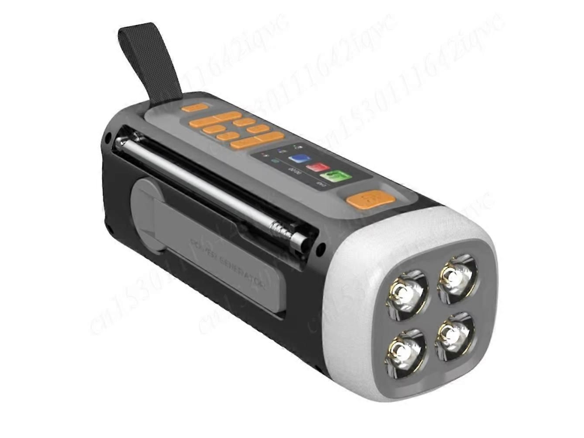 Radio FM portátil recargable GOKOCO con manivela y Bluetooth
